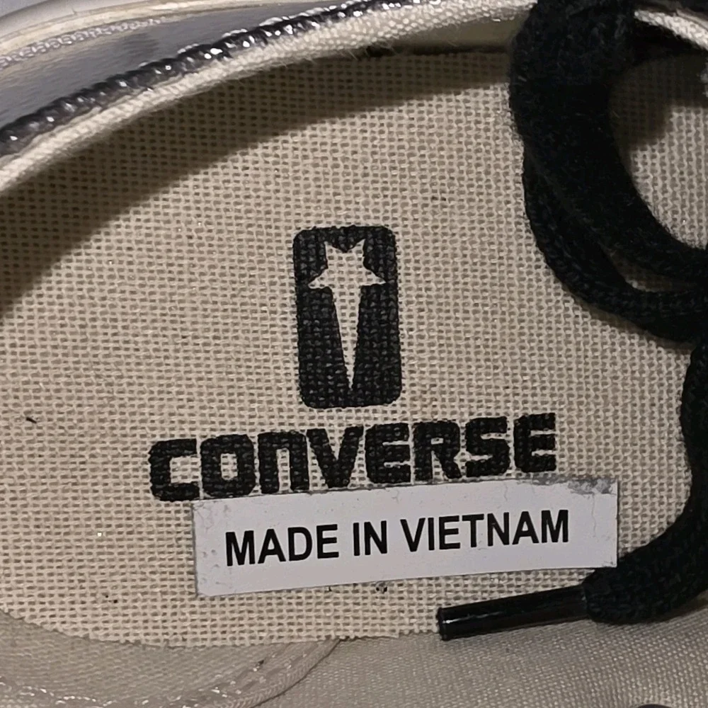 Converse Chuck‎ 70 Low x Rick Owens Silver Lacquer Mens Size 5 Womens 7 EU 37.5